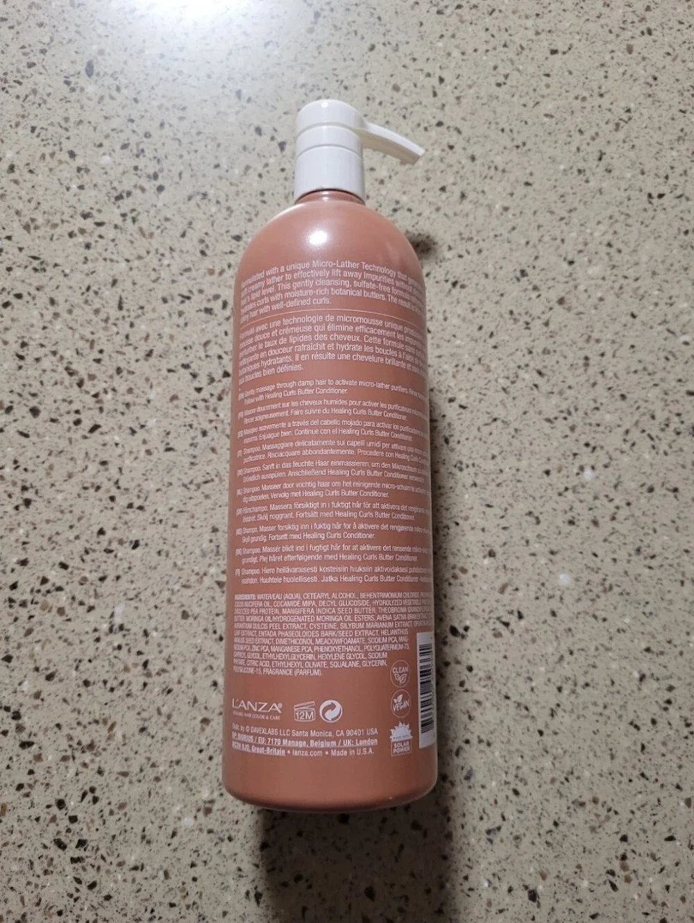 1 LANZA Healing Curls Vegan Butter Complex Shampoo 33.8 oz